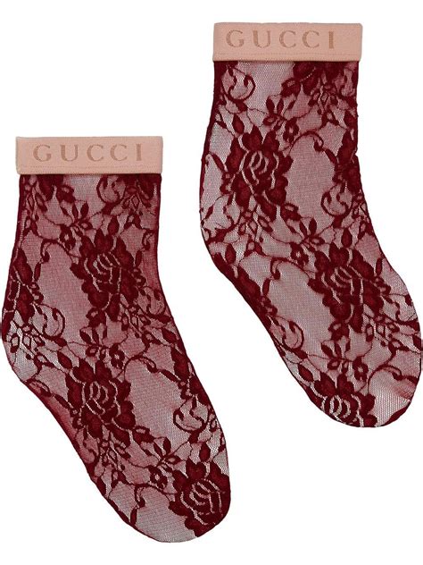 gucci floral lace ankle socks|Gucci ankle socks women's.